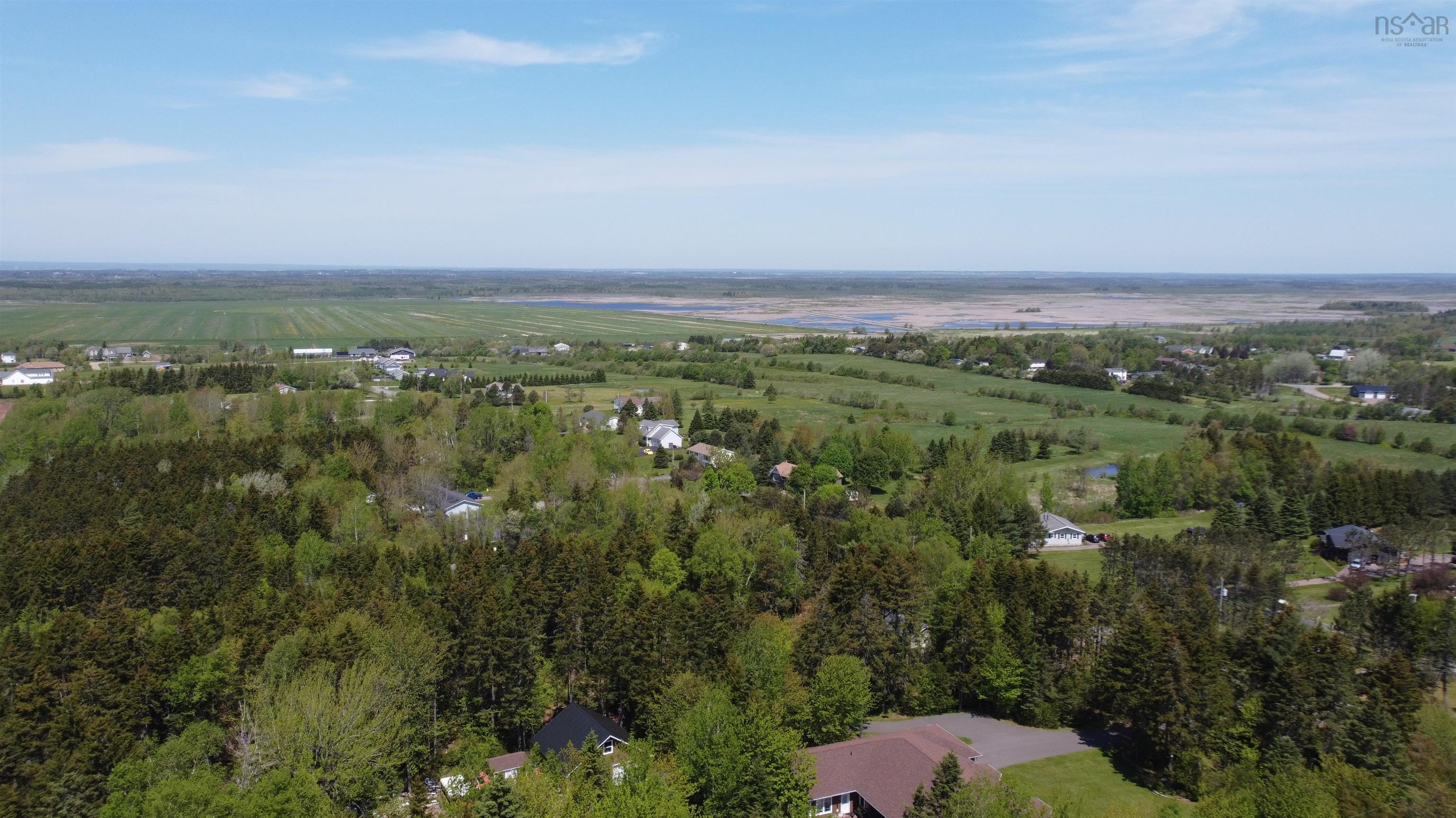Aerial view of property's location