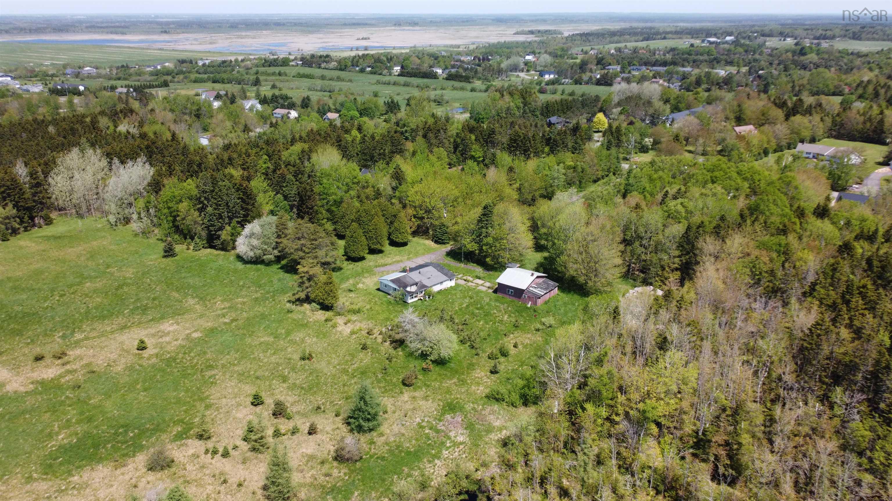 Aerial overview of property's location