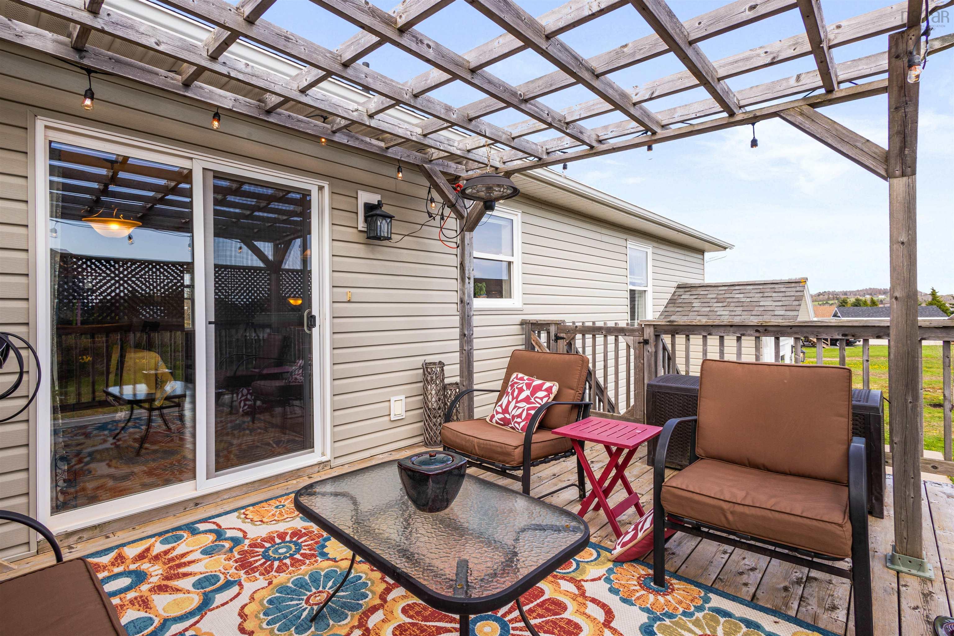 Deck with a pergola