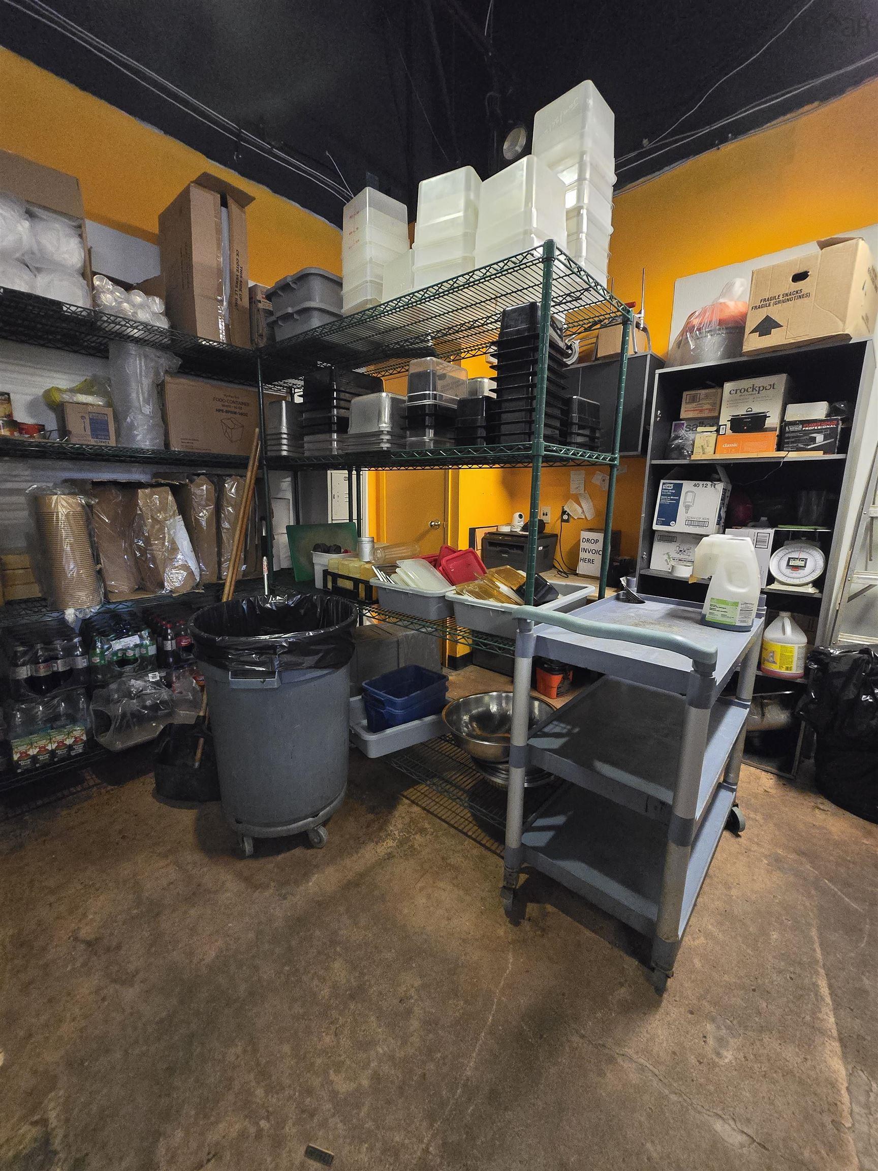 View of storage room