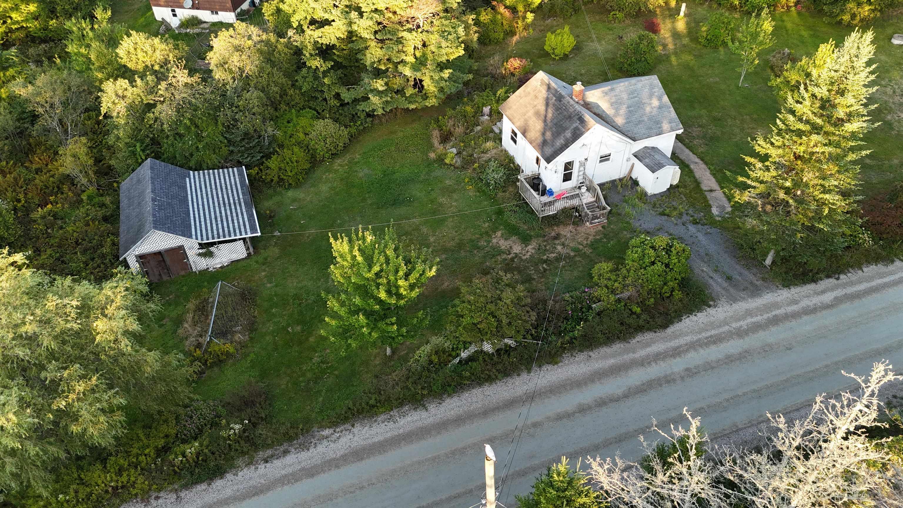 View from above of property